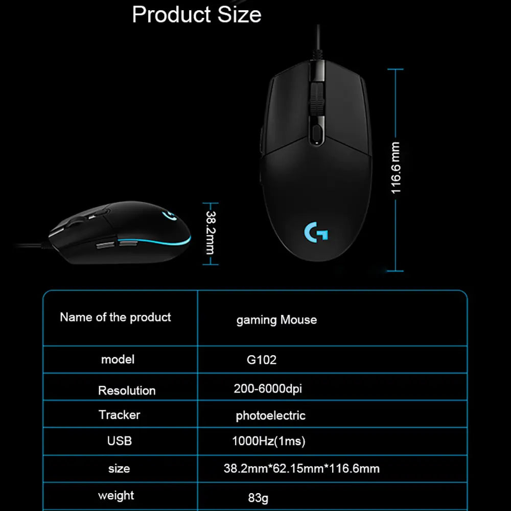 Logitech G102 Optical Gaming Mouse