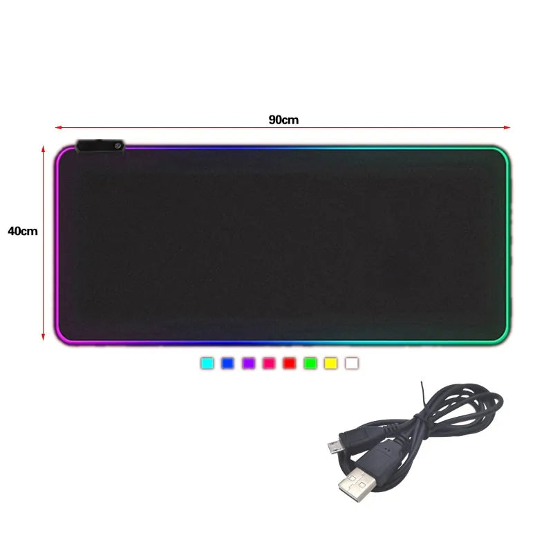 Mousepad gamer com retroiluminação RGB