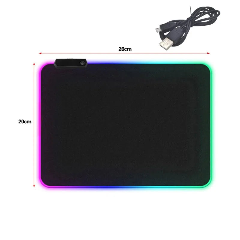 Mousepad gamer com retroiluminação RGB