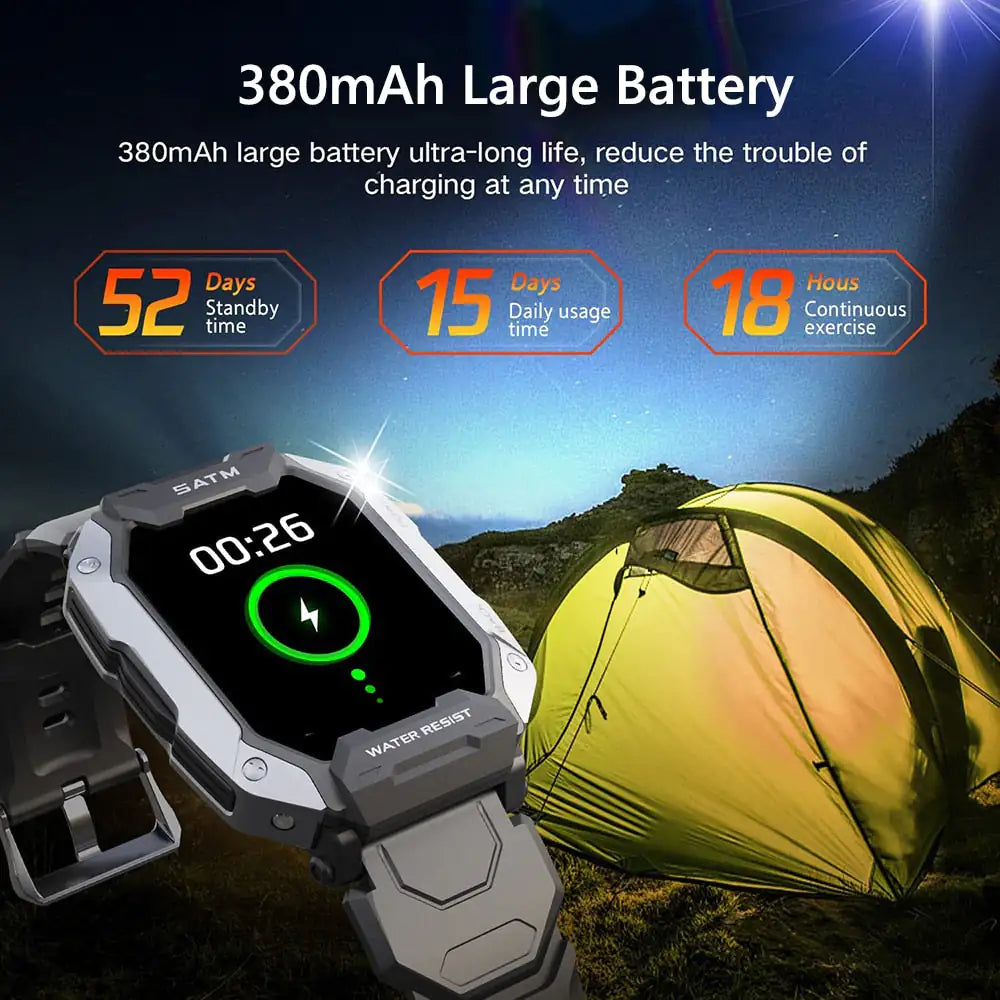 IP68 5ATM Waterproof Smartwatch