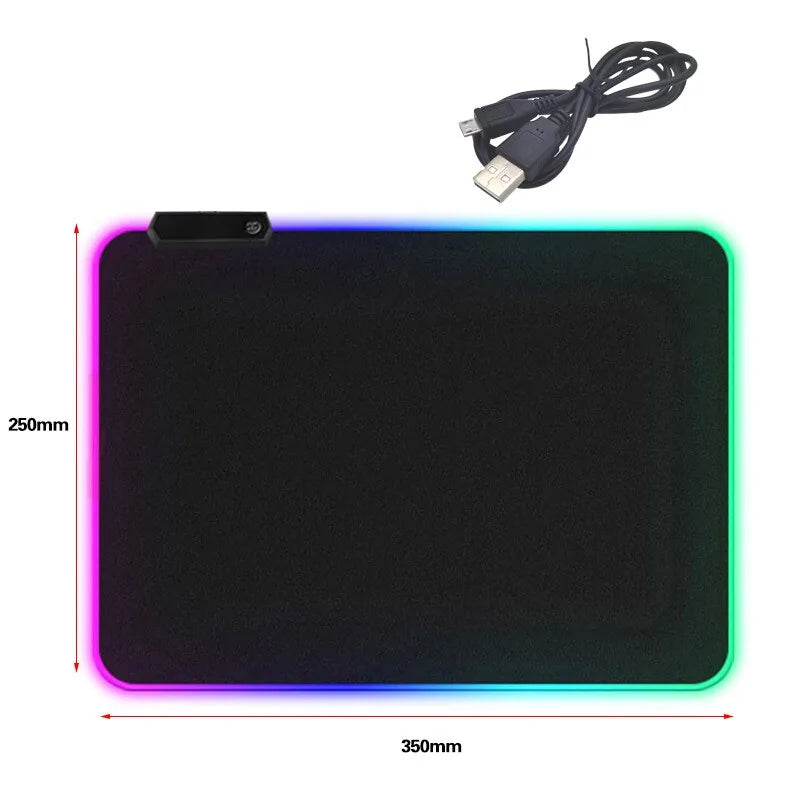 Mousepad gamer com retroiluminação RGB