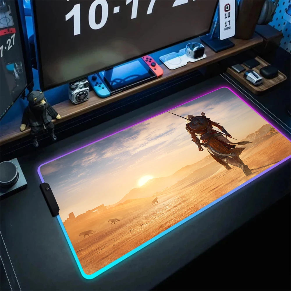 Backlight A-Assassin S Creeds Mousepad