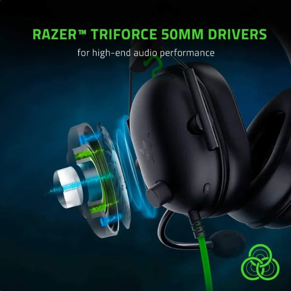 100% Original Razer BLACKSHARK V2 X Headphones E-sports Game Headset with Microphone 7.1