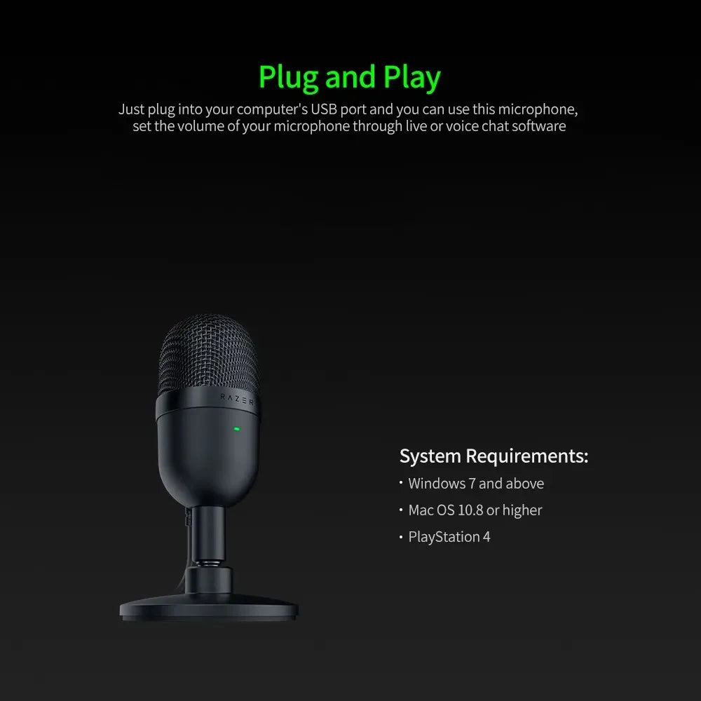 Razer Seiren Mini USB Condenser Microphone