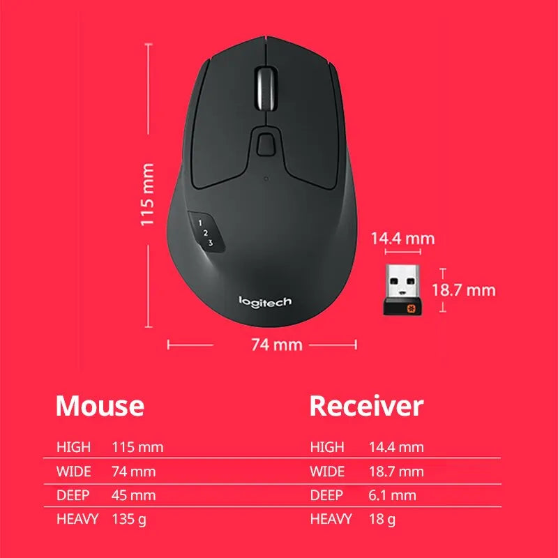 Logitech M720 Wireless Bluetooth Mouse