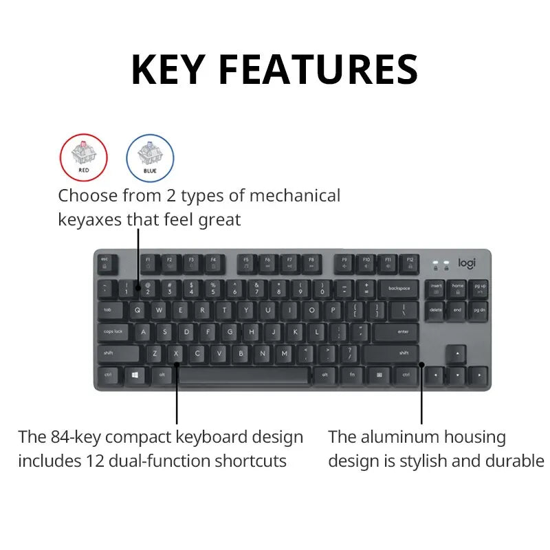 Logitech K835TKL Wired Mechanical Keyboard