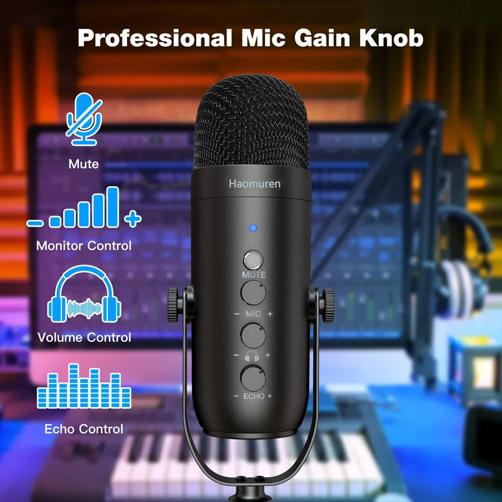 Professional USB Streaming Podcast PC Microphone Studio