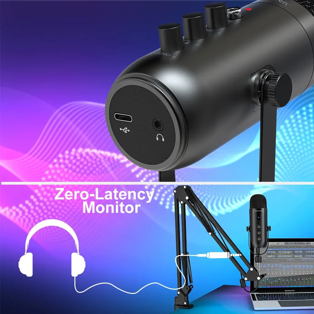 Professional USB Streaming Podcast PC Microphone Studio