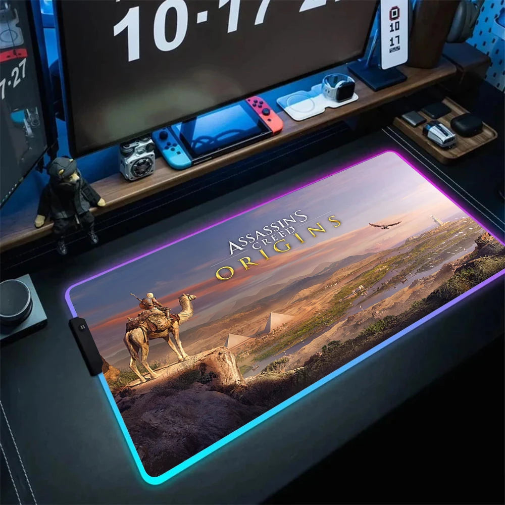 Backlight A-Assassin S Creeds Mousepad