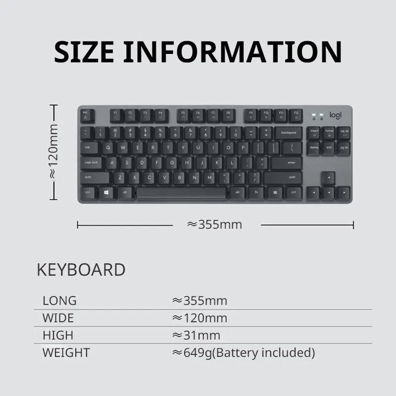 Logitech K835TKL Wired Mechanical Keyboard