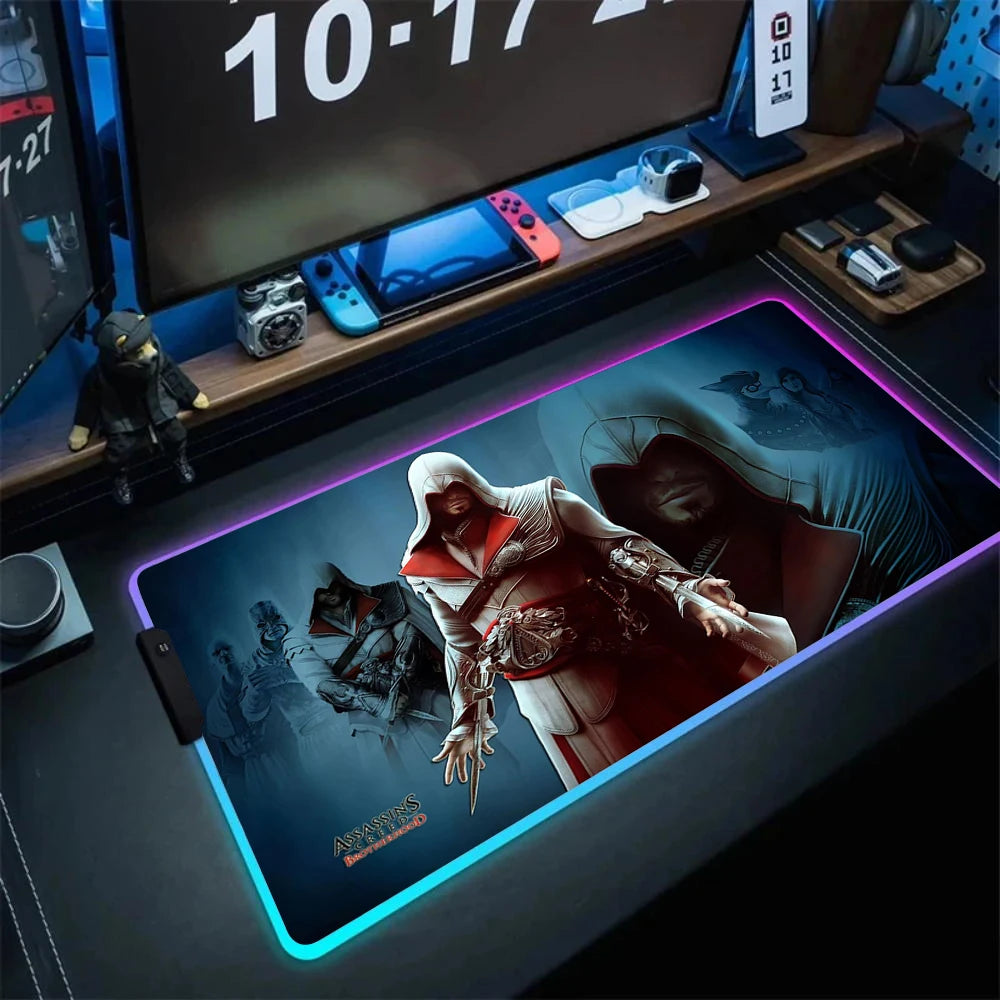 Backlight A-Assassin S Creeds Mousepad