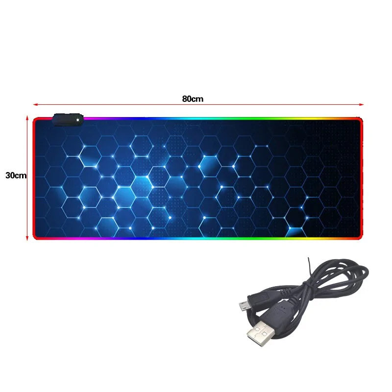 Mousepad gamer com retroiluminação RGB