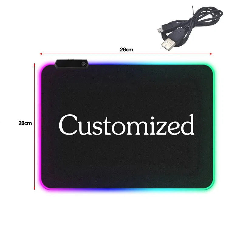 Mousepad gamer com retroiluminação RGB