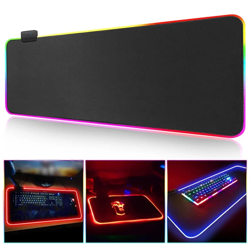 Mousepad gamer com retroiluminação RGB