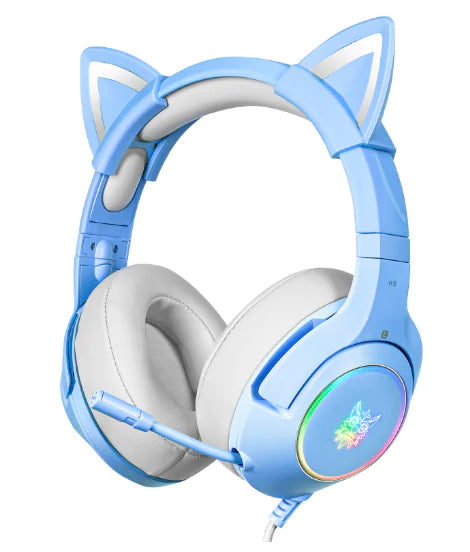 Cute Cat Ear Headphone with Mic